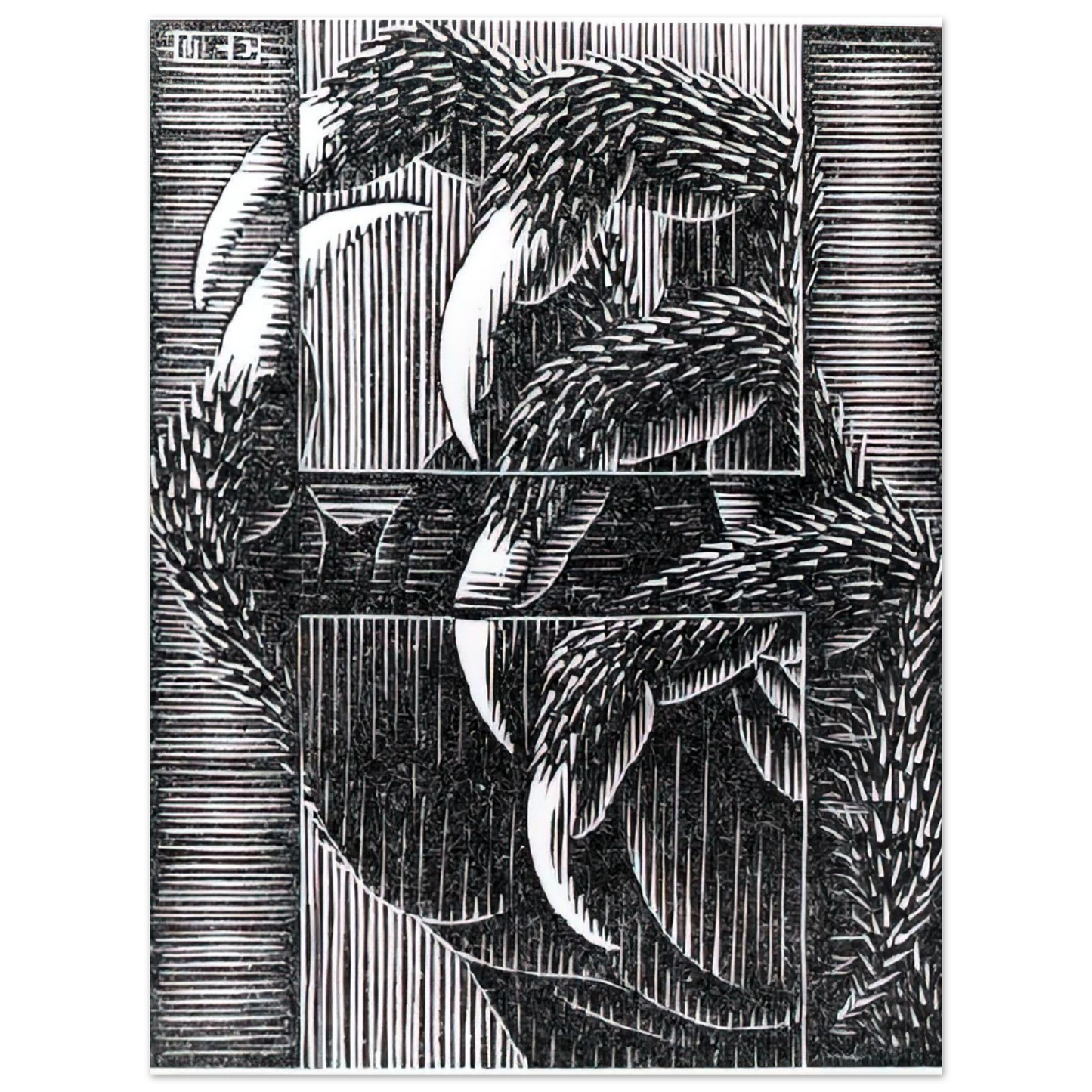 MC Escher - ESCHER (13) Wall Art - 21x29.7 cm / 8x12" - Fine Art Poster - -