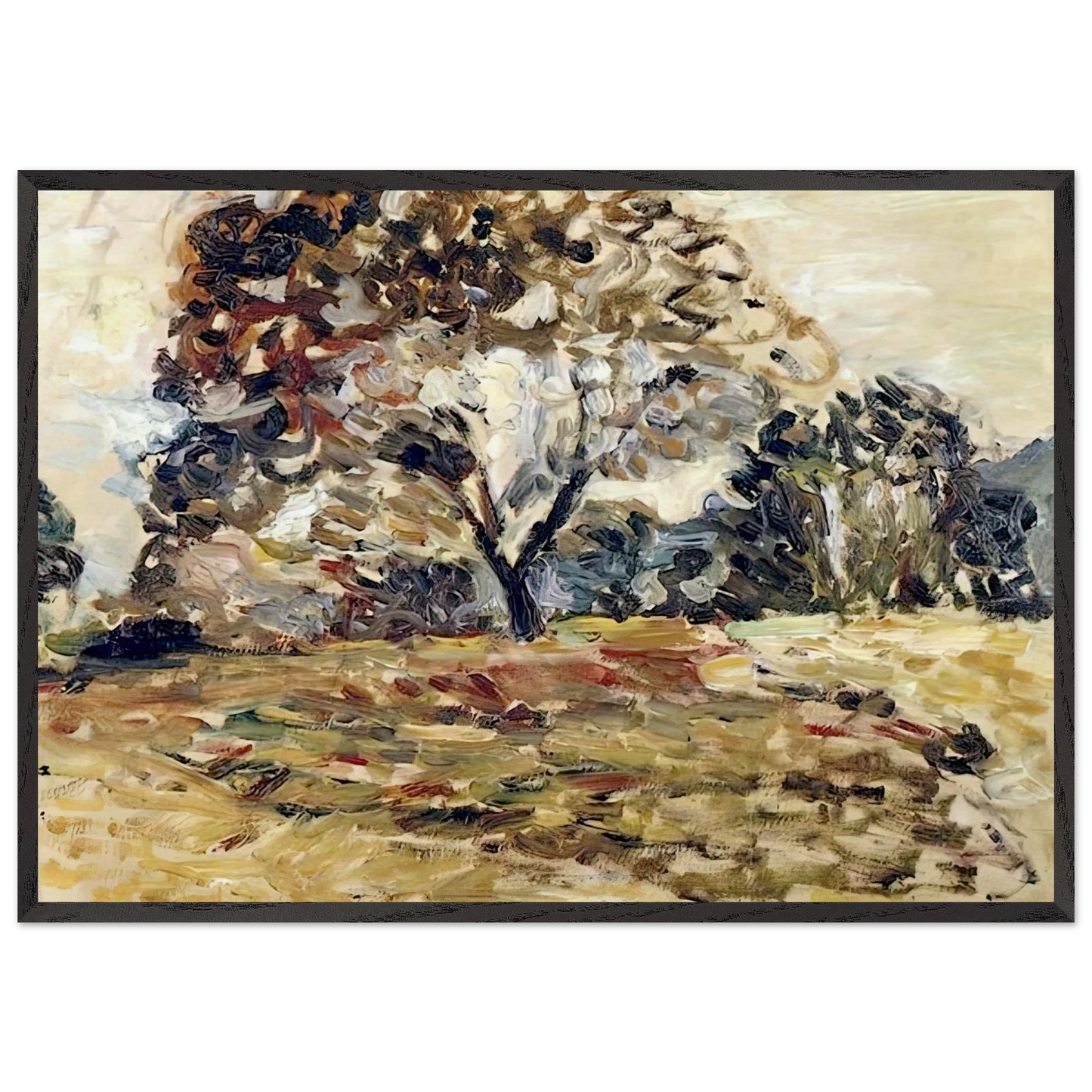 LANDSCAPE OF CORSICA 1898 - Henri Matisse Framed Art Print – Black Wooden Frame - Default Title - -Framed Art Print