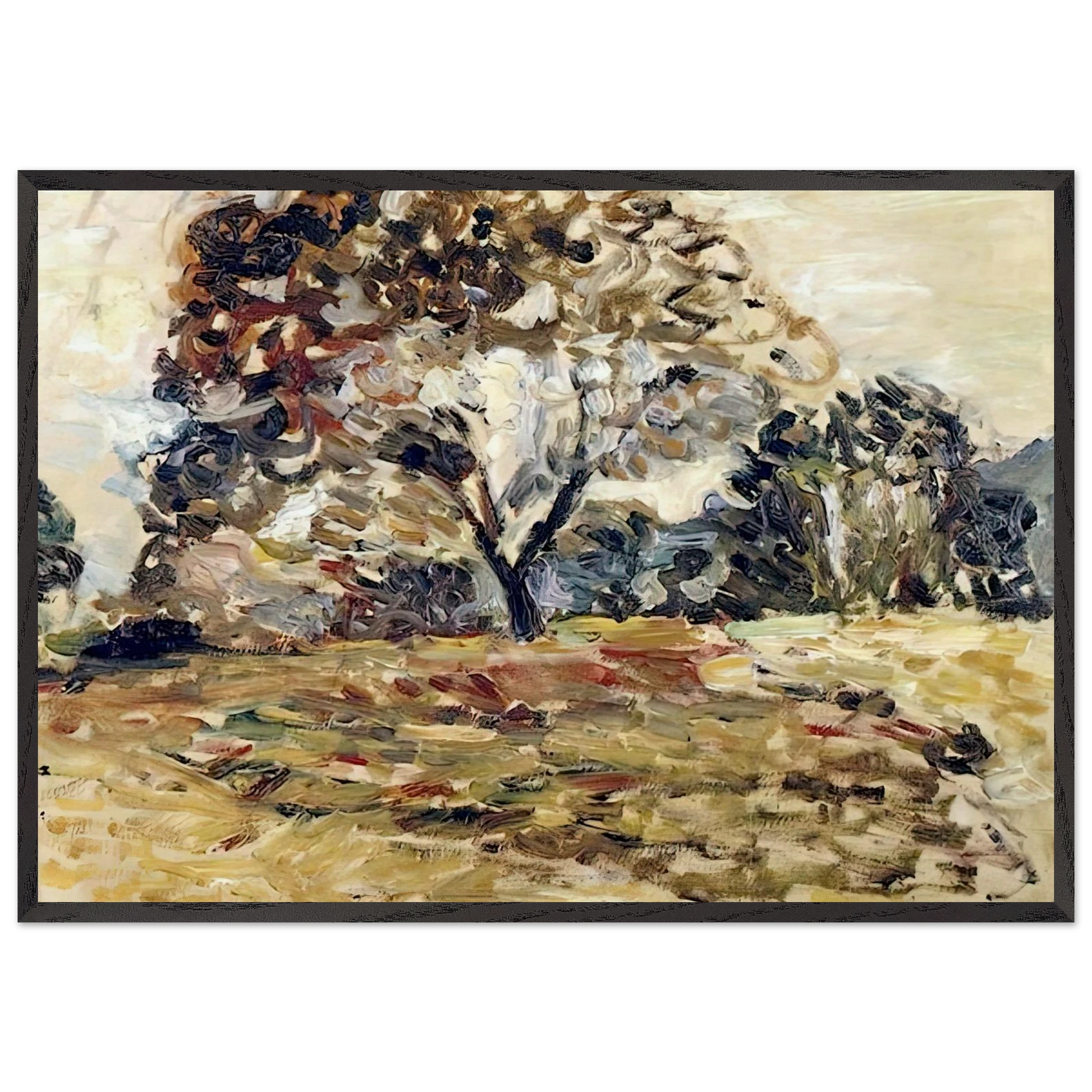 LANDSCAPE OF CORSICA 1898 - Henri Matisse Framed Art Print – Black Wooden Frame - Default Title - -Framed Art Print