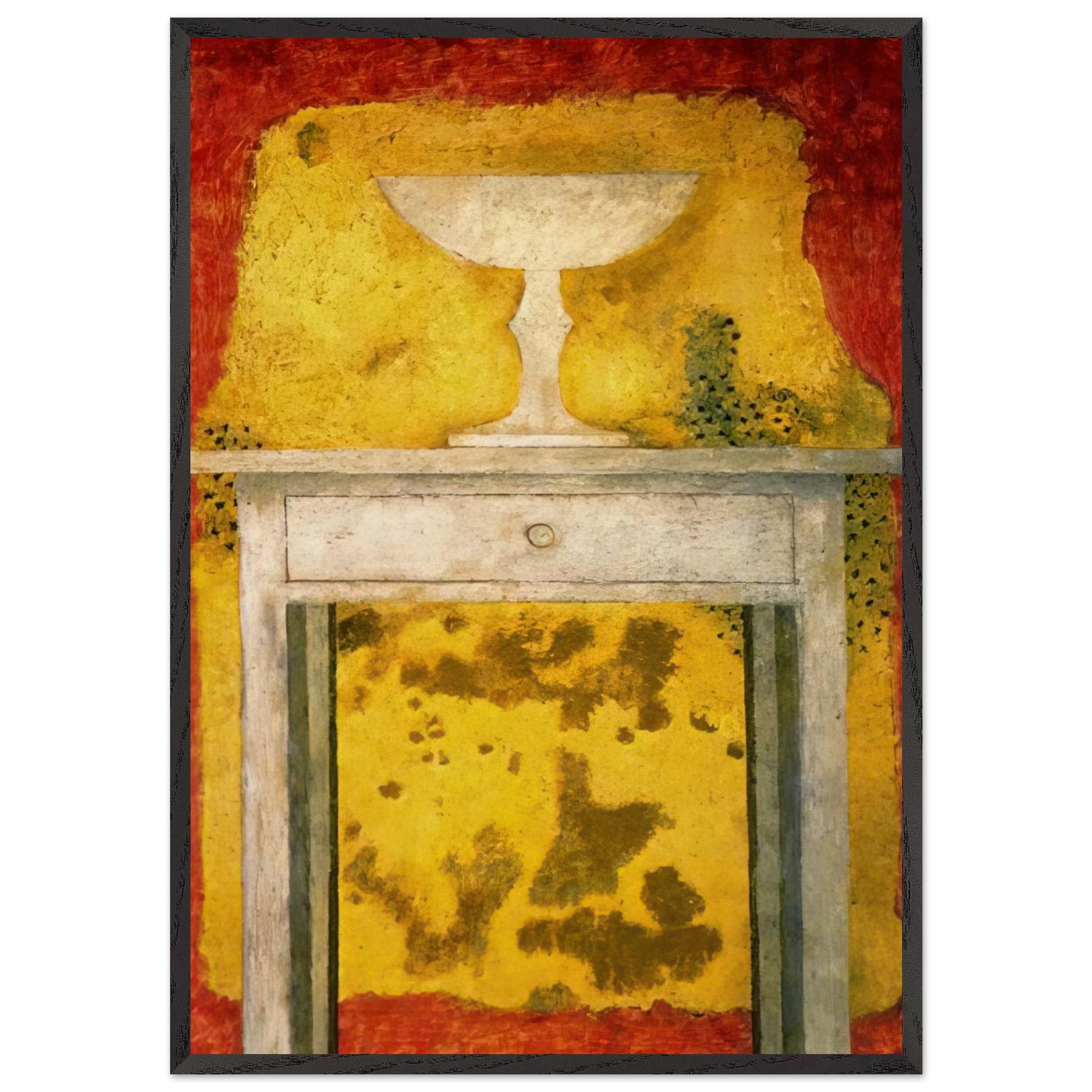 FRUTERO VACIO 1976 - Rufino Tamayo Framed Art Print – Black Wooden Frame - Default Title - -Framed Art Print