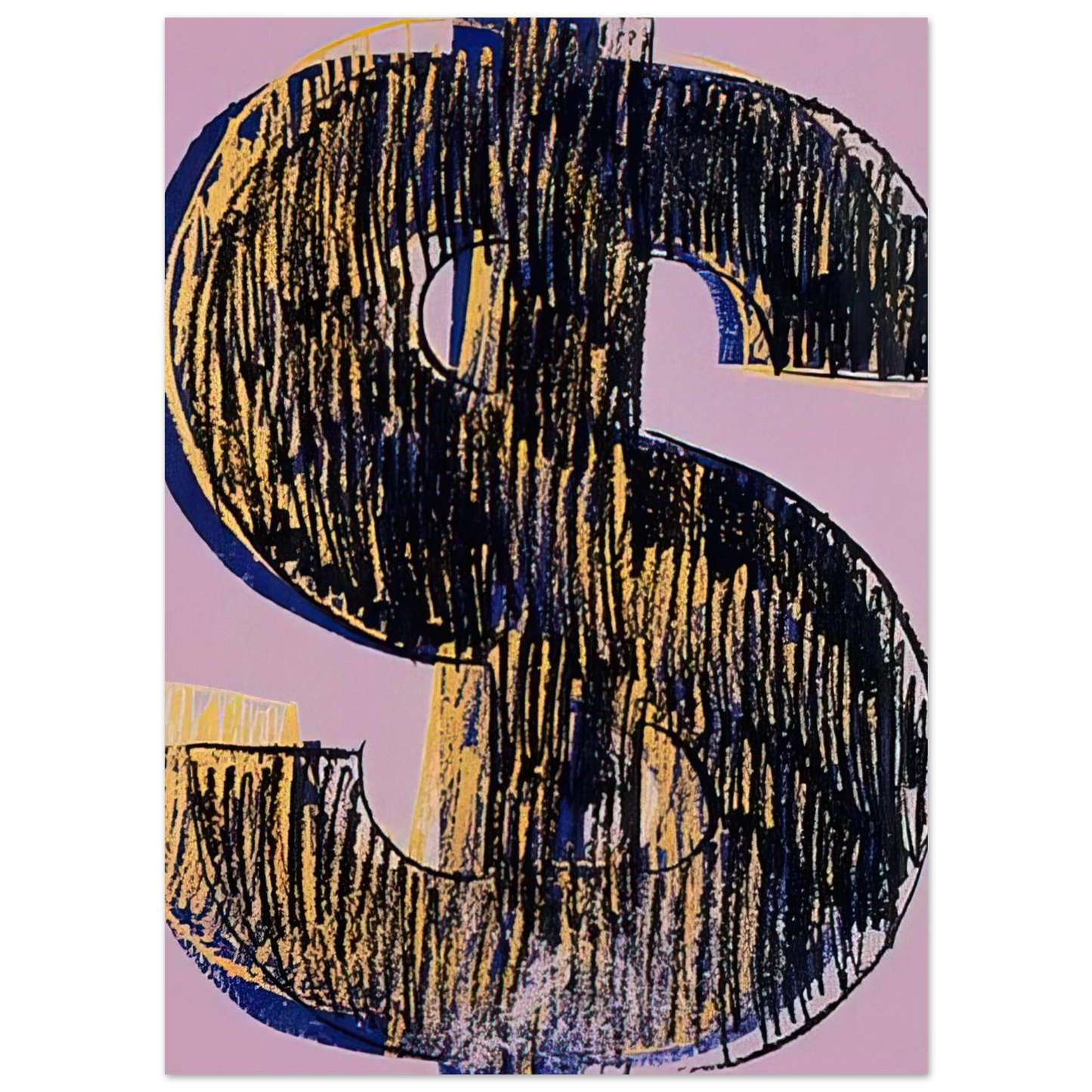 Andy Warhol - Dollar Sign Fine Art Poster - 75x100 cm / 30x40 inches