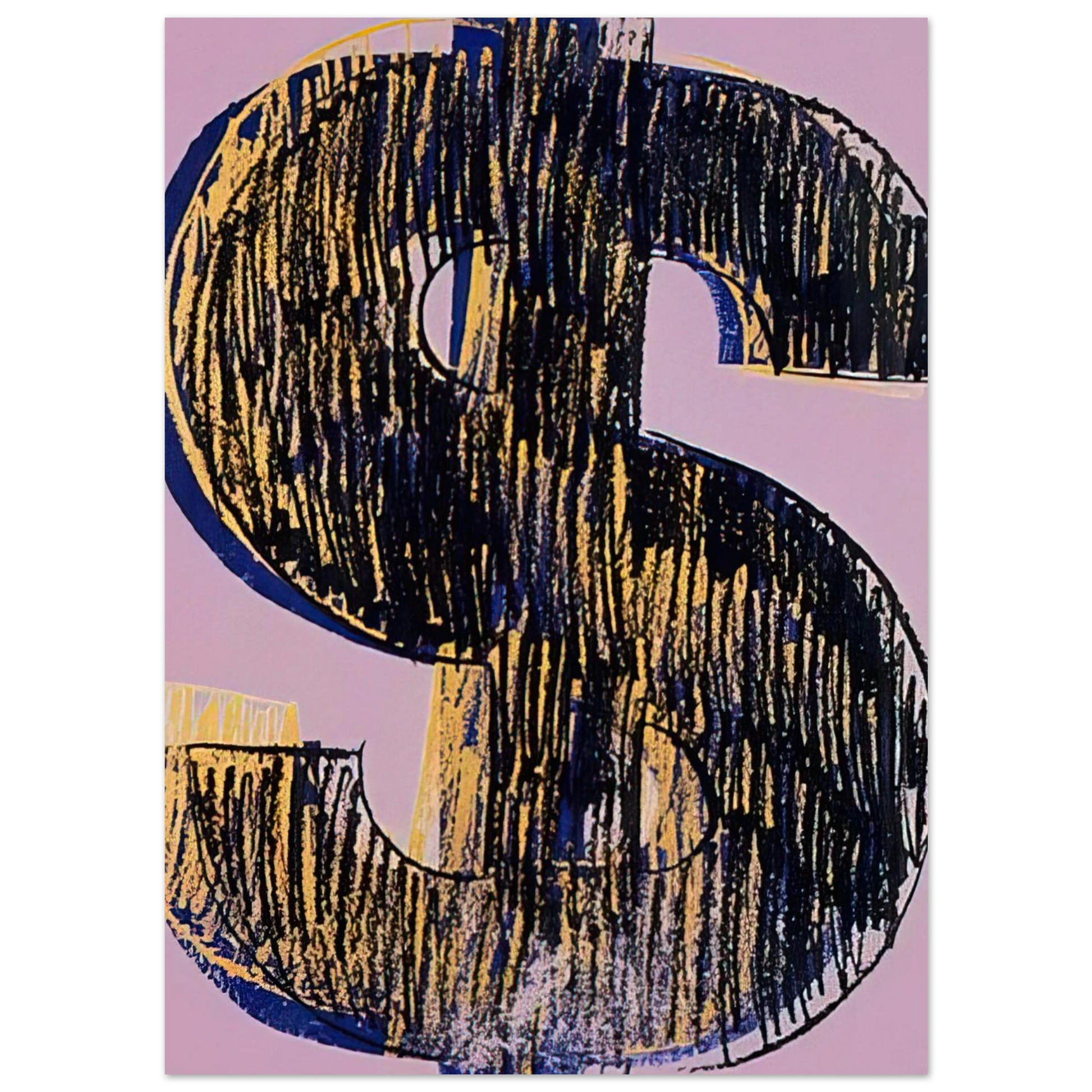 Andy Warhol - Dollar Sign Fine Art Poster - 75x100 cm / 30x40 inches