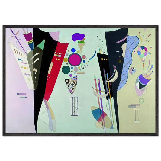 RECIPROCAL ACCORDS 1942 - Wassily Kandinsky Framed Art Print – Black Wooden Frame - Default Title - -Framed Art Print