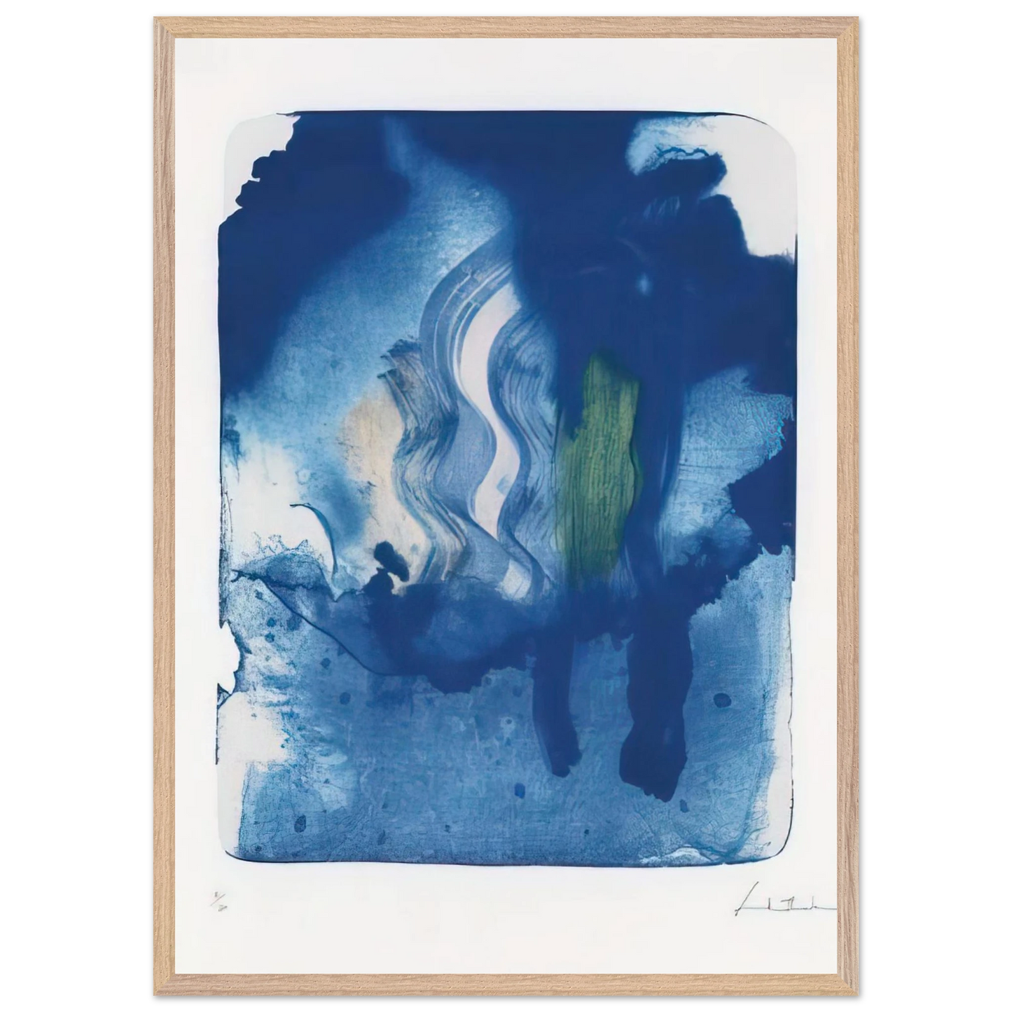 Helen Frankenthaler - Reflections V - 1995 Wall art - 45x60 cm / 18x24 inches - Fine Art Poster - -