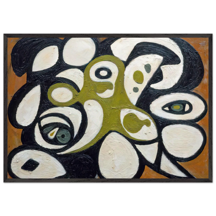 Animal Head - Richard Pousette-Dart 70x100 cm / 28x40 inches Framed Art Print – Black Wooden Frame