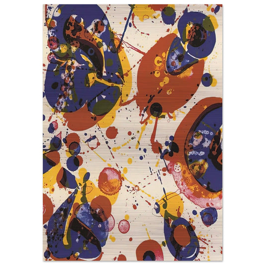 Untitled  from Pasadena Box   Lembark L58  - Sam Francis Brushed Aluminum Print - 70x100 cm / 28x40 inches | Sam Francis Aluminum Print | Sam Francis Prints