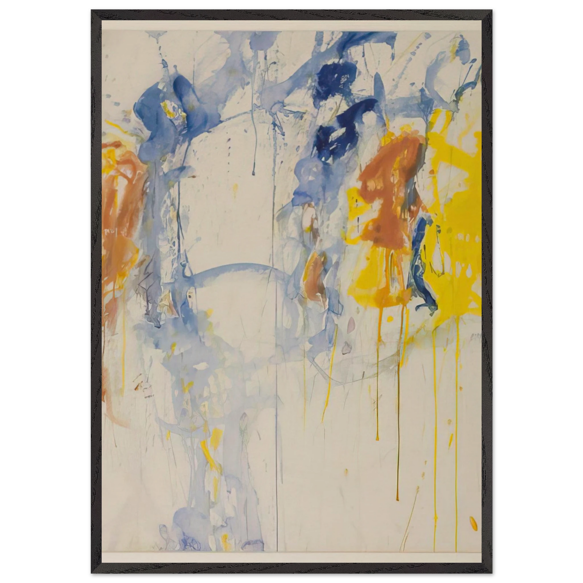 Painting - Sam Francis Framed Art Print – Black Wooden Frame - Default Title - -Framed Art Print