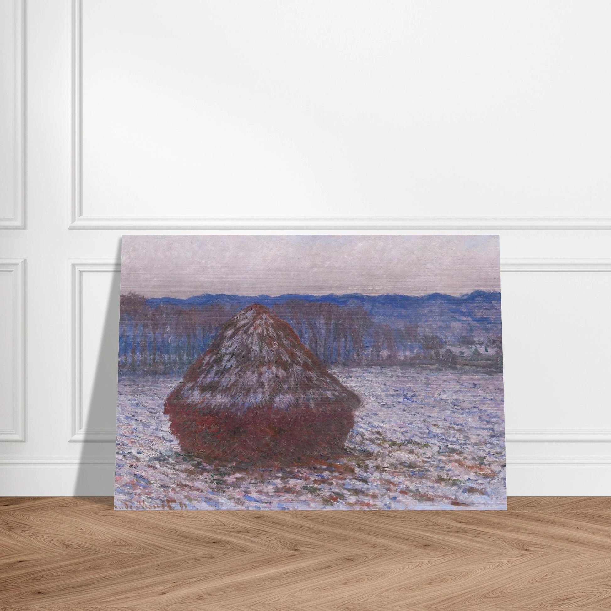 Stack of Wheat - claude monet Brushed Aluminum Print - 70x100 cm / 28x40 inches | claude monet Aluminum Print | claude monet Prints