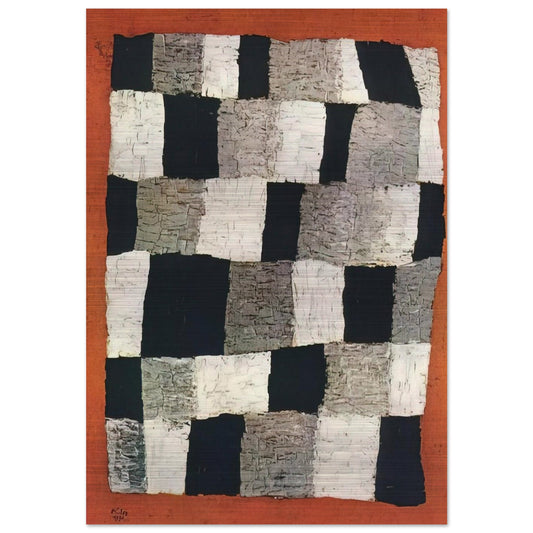 RHYTHMIC RYTHMICAL 1930 - Paul Klee Brushed Aluminum Print - 70x100 cm / 28x40 inches | Paul Klee Aluminum Print | Paul Klee Prints