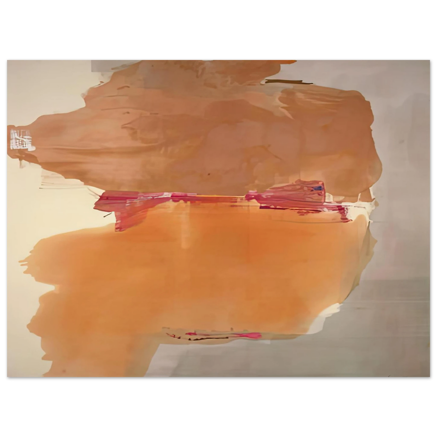 Helen Frankenthaler - Sphinx, 1976- Wall Art - 60x80 cm / 24x32 inches - Premium Wooden Framed Poster With Fine Art Paper - White frame