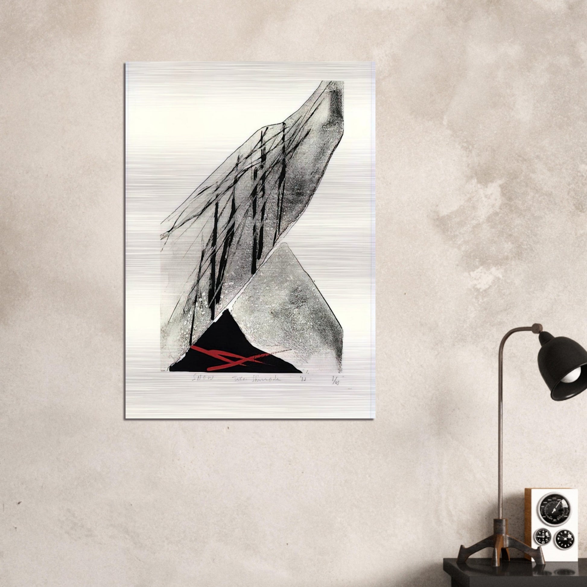 Snow - 1982 - Toko Shinoda Brushed Aluminum Print - 70x100 cm / 28x40 inches | Toko Shinoda Aluminum Print | Toko Shinoda Prints