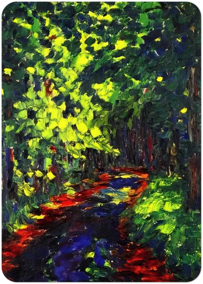 Forest Path By Emil Nolde Pack of 10 Post Cards | Emil Nolde Post Cards | A6 (10.5 x 14.8 cm) - 4.1 x 5.8 inches