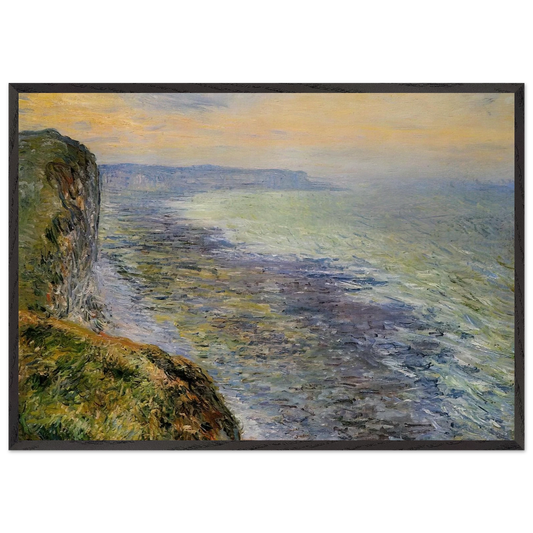 Seascape near Fecamp - claude monet Framed Art Print – Black Wooden Frame - Default Title - -Framed Art Print