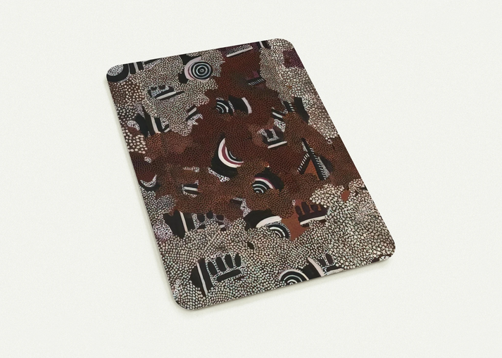Bush Fire II - 1972 By Clifford Possum Tjapaltjarri Pack of 10 Post Cards | Clifford Possum Tjapaltjarri Post Cards | A6 (10.5 x 14.8 cm) - 4.1 x 5.8 inches