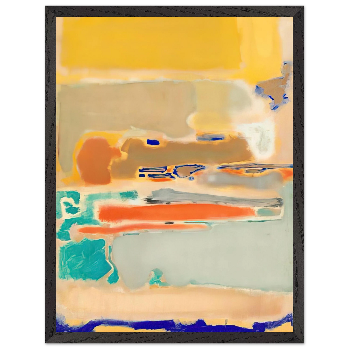 Mark Rothko - Multiform - 1948 Wall Art - 30x40 cm / 12x16 inches - Premium Wooden Framed Poster With Fine Art Paper - White frame