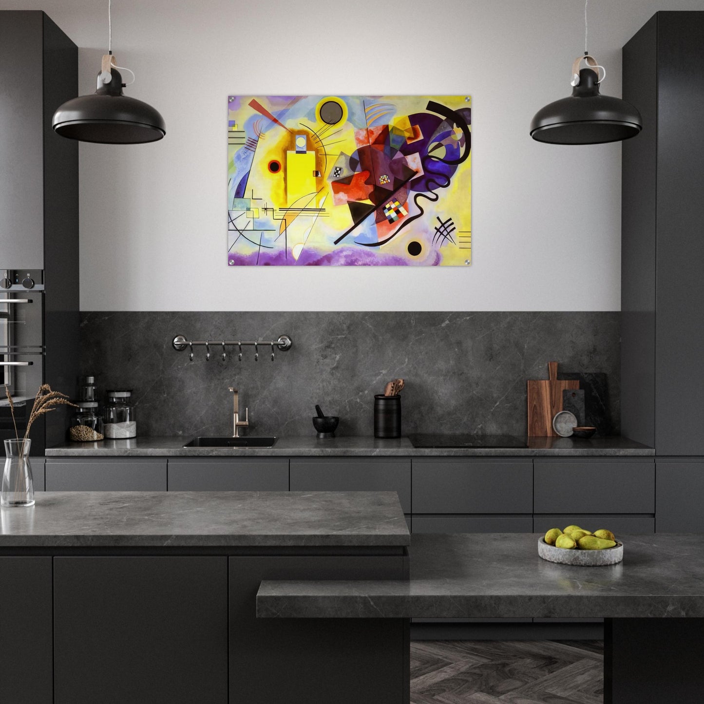 YELLOW RED BLUE 1925 - Wassily Kandinsky Acrylic Print - 70x100 cm / 28x40″ inches | Wassily Kandinsky Wall Art | Wassily Kandinsky Prints