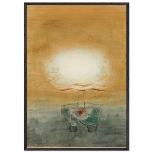 Lotus - 1945 - Morris Graves Framed Art Print – Black Wooden Frame - Default Title - -Framed Art Print