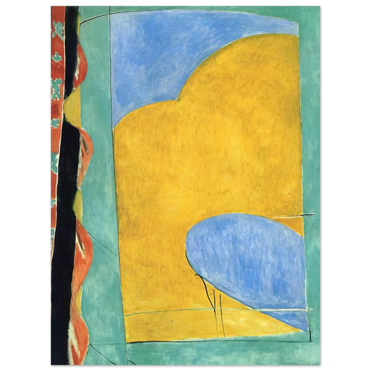 Henri Matisse - THE YELLOW CURTAIN Fine Art Poster - Default Title