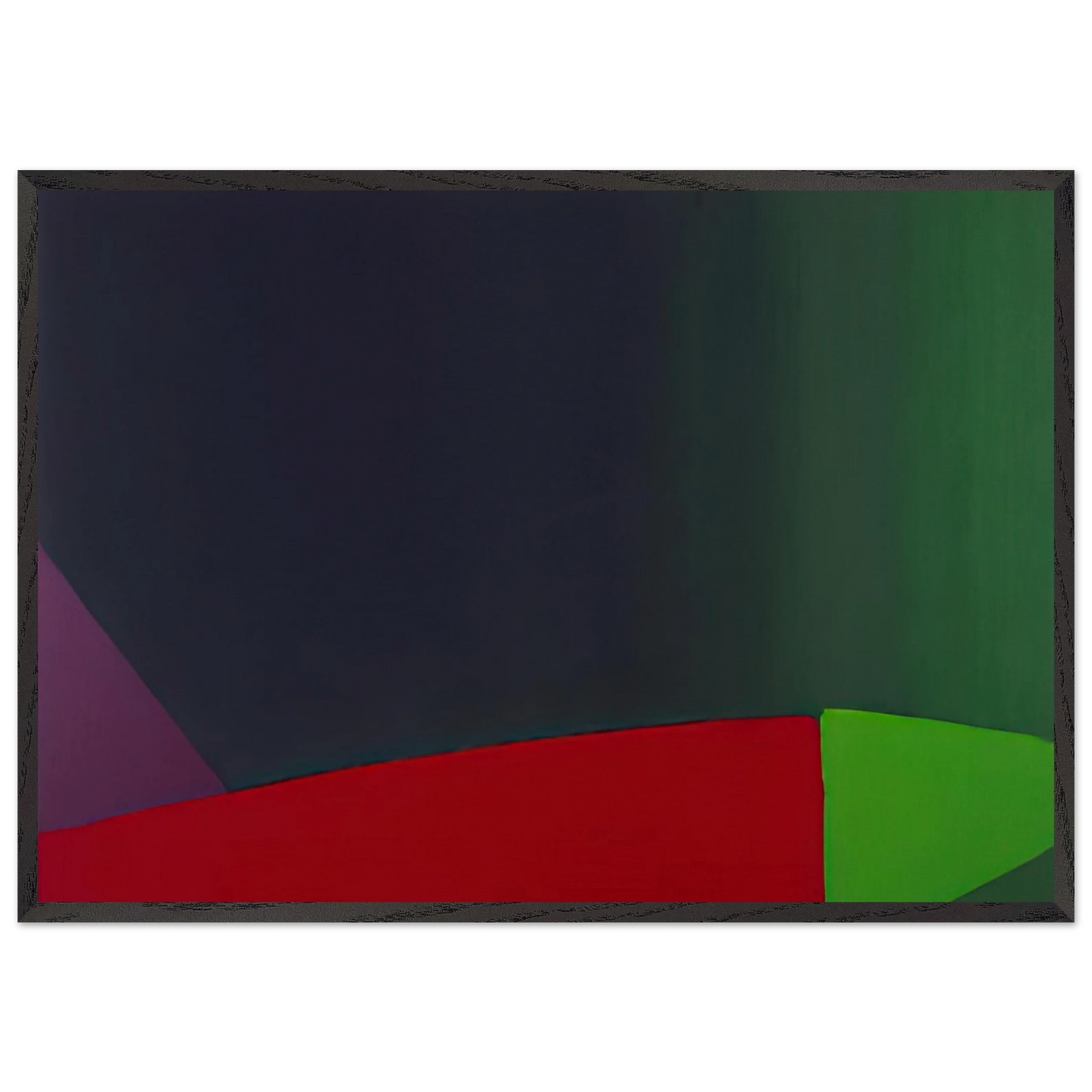 6366 - 1966 - John Hoyland Framed Art Print – Black Wooden Frame - Default Title - -Framed Art Print