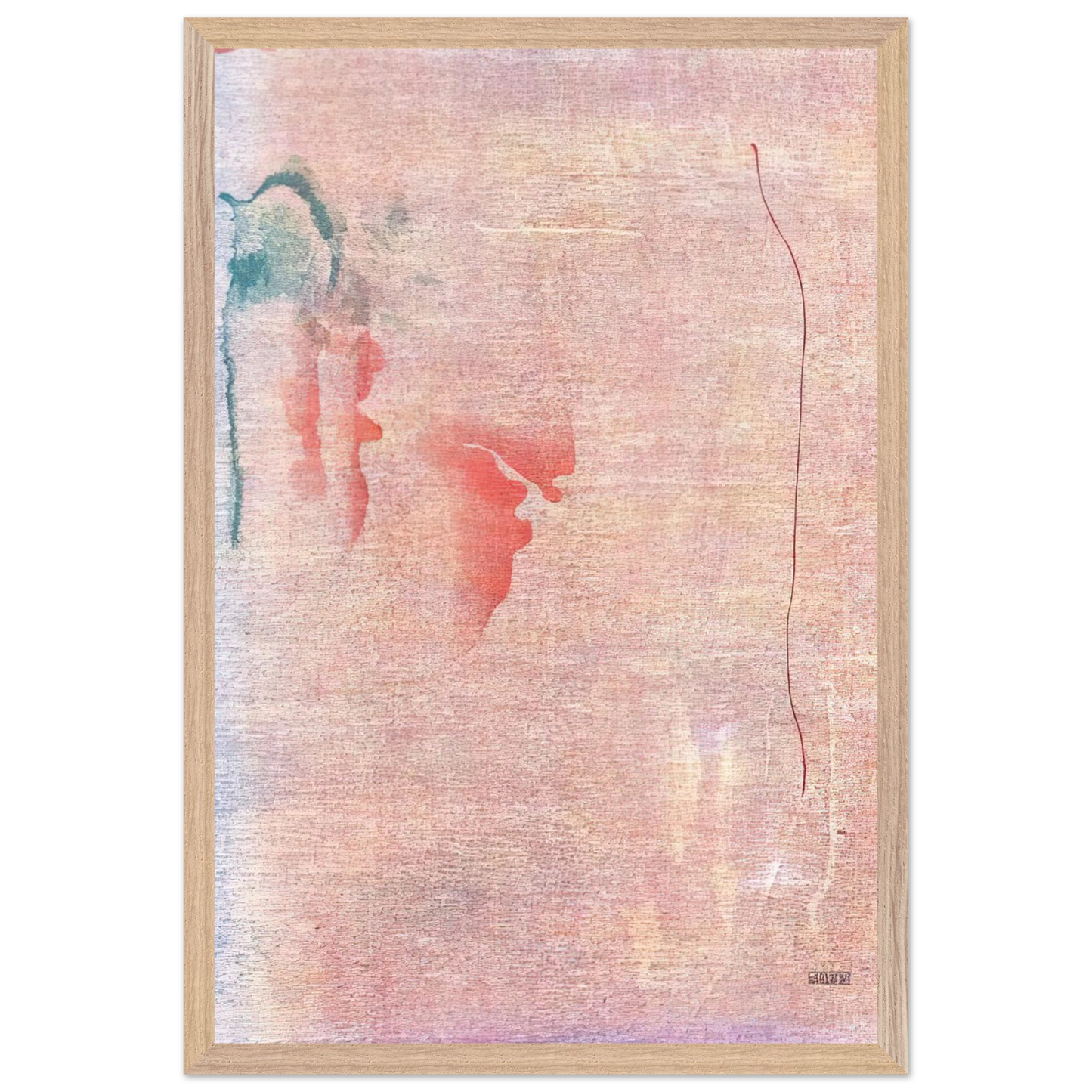 Helen Frankenthaler - Cedar Hill - 1983 Wall art - 70x100 cm / 28x40 inches - Premium Wooden Framed Poster With Fine Art Paper - Wood frame