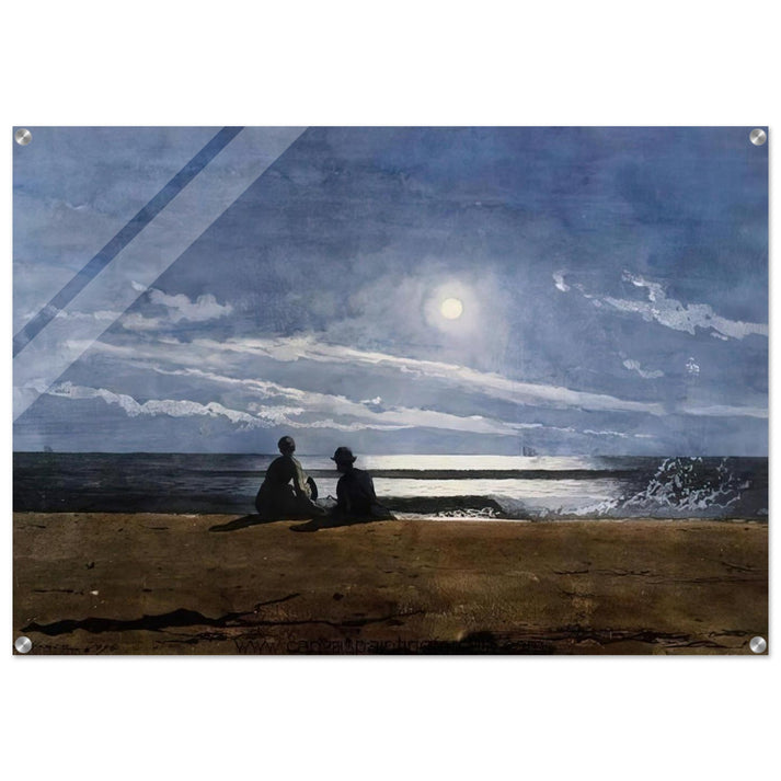 MOONLIGHT - Winslow Homer Acrylic Print - 70x100 cm / 28x40″ inches
