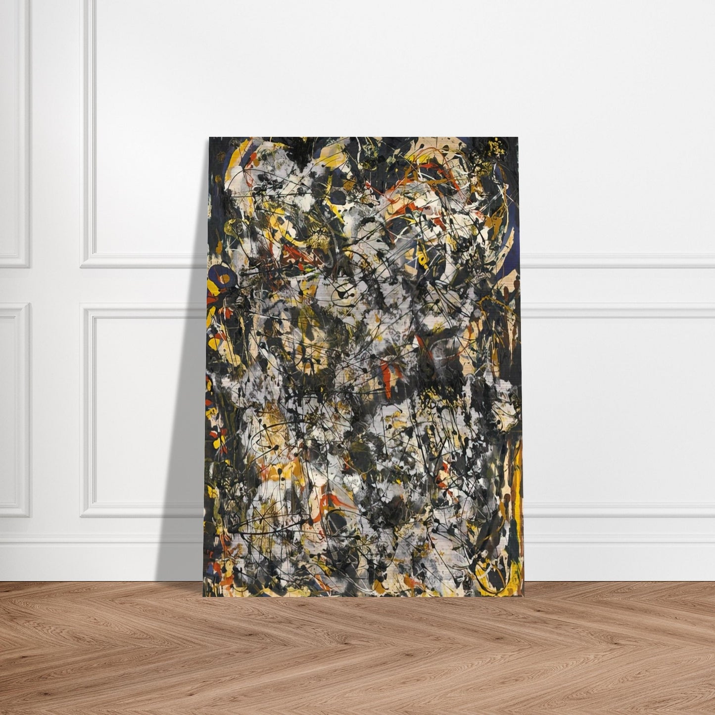 NUMBER 4 1951 - Jackson Pollock Brushed Aluminum Print - 70x100 cm / 28x40 inches | Jackson Pollock Aluminum Print | Jackson Pollock Prints
