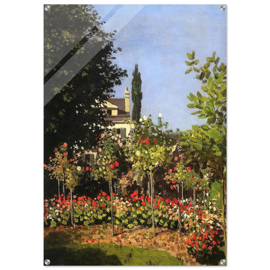 Garden in Bloom at Sainte-Addresse - claude monet Acrylic Print - 70x100 cm / 28x40″ inches