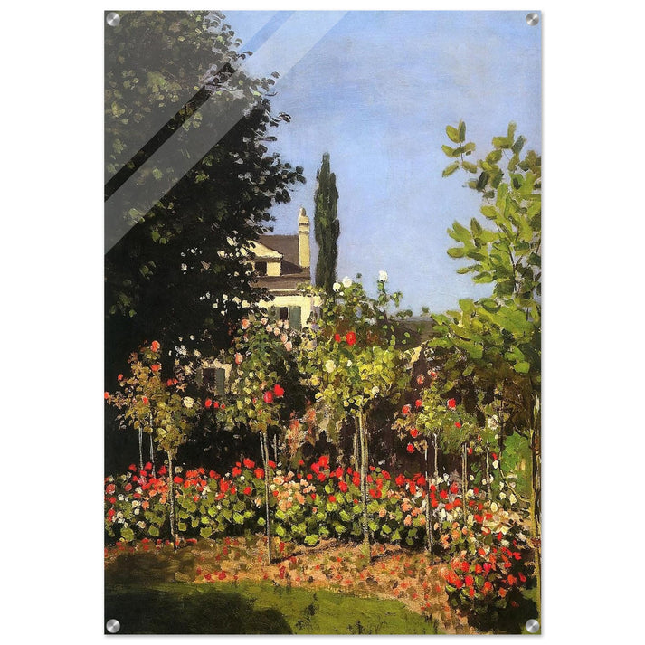 Garden in Bloom at Sainte-Addresse - claude monet Acrylic Print - 70x100 cm / 28x40″ inches