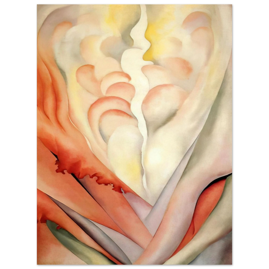 Georgia O'Keeffe - Flower Abstraction Fine Art Poster - 13x18 cm / 5x7 inches
