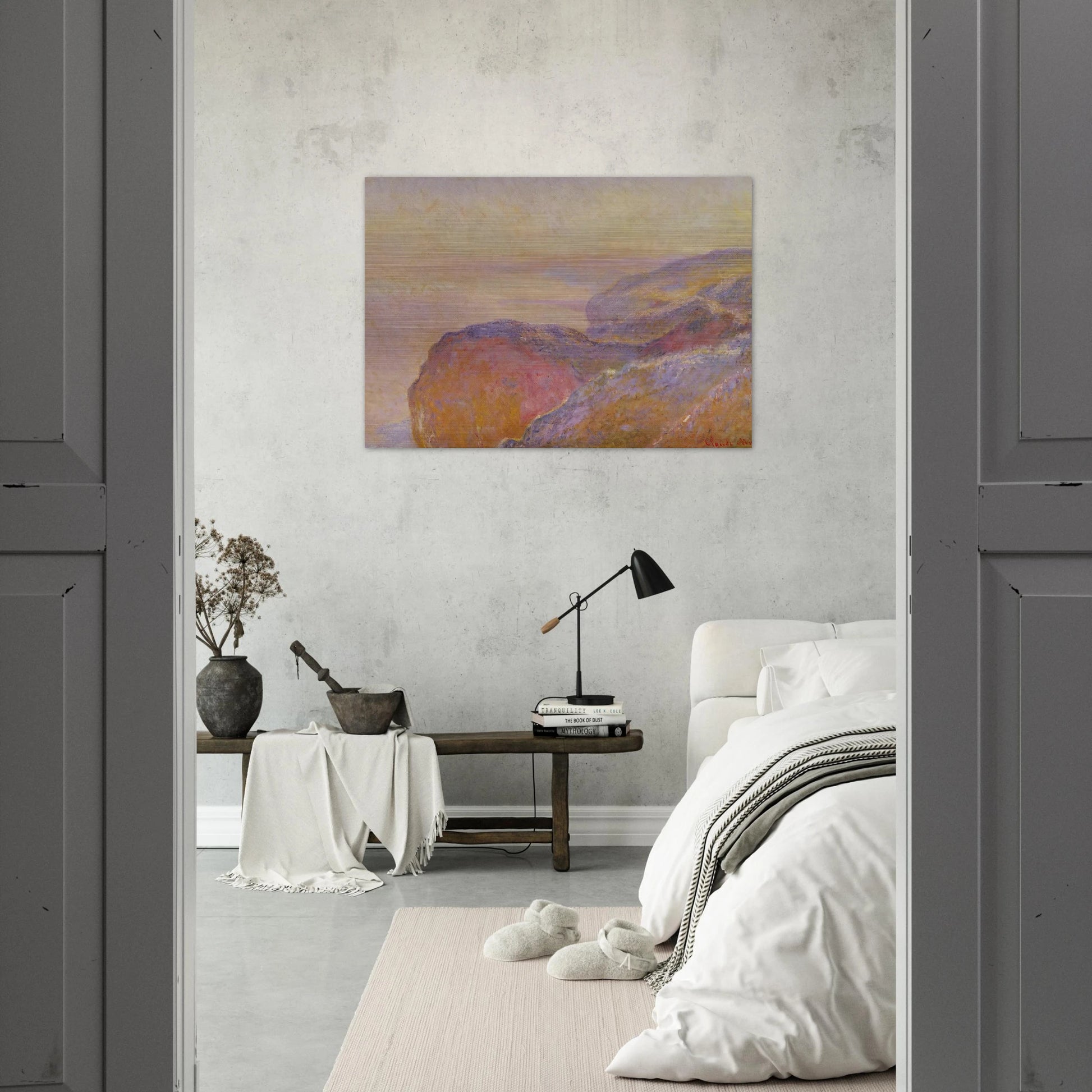 At Val-Saint-Nicolas near Dieppe in the Morning - claude monet Brushed Aluminum Print - 70x100 cm / 28x40 inches | claude monet Aluminum Print | claude monet Prints