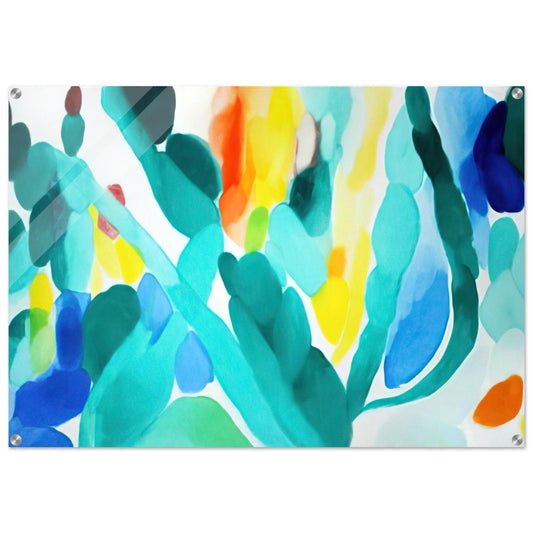 Green Swing - Alice Baber Acrylic Print - 70x100 cm / 28x40″ inches