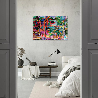 Le trieux a Lancerf - 1957 - Charles Lapicque Brushed Aluminum Print - 70x100 cm / 28x40 inches | Charles Lapicque Aluminum Print | Charles Lapicque Prints