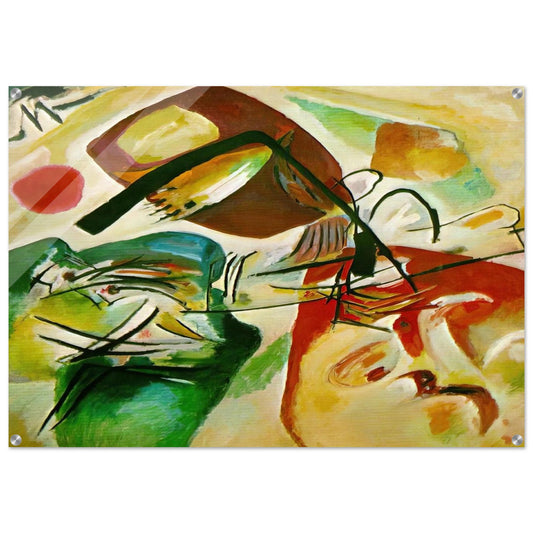 PICTURE WITH A BLACK ARCH 1912 - Wassily Kandinsky Acrylic Print - 70x100 cm / 28x40″ inches