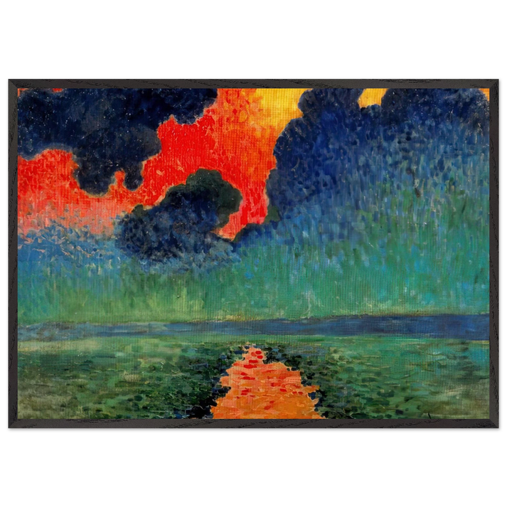 EFFECT OF SUN ON THE WATER LONDON 1906 - Andre Derain 70x100 cm / 28x40 inches Framed Art Print – Black Wooden Frame