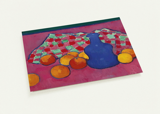 BLAUE VASE MIT ORANGEN 1908 By Alexej von Jawlensky Pack of 10 Post Cards | Alexej von Jawlensky Post Cards | A6 (10.5 x 14.8 cm) - 4.1 x 5.8 inches