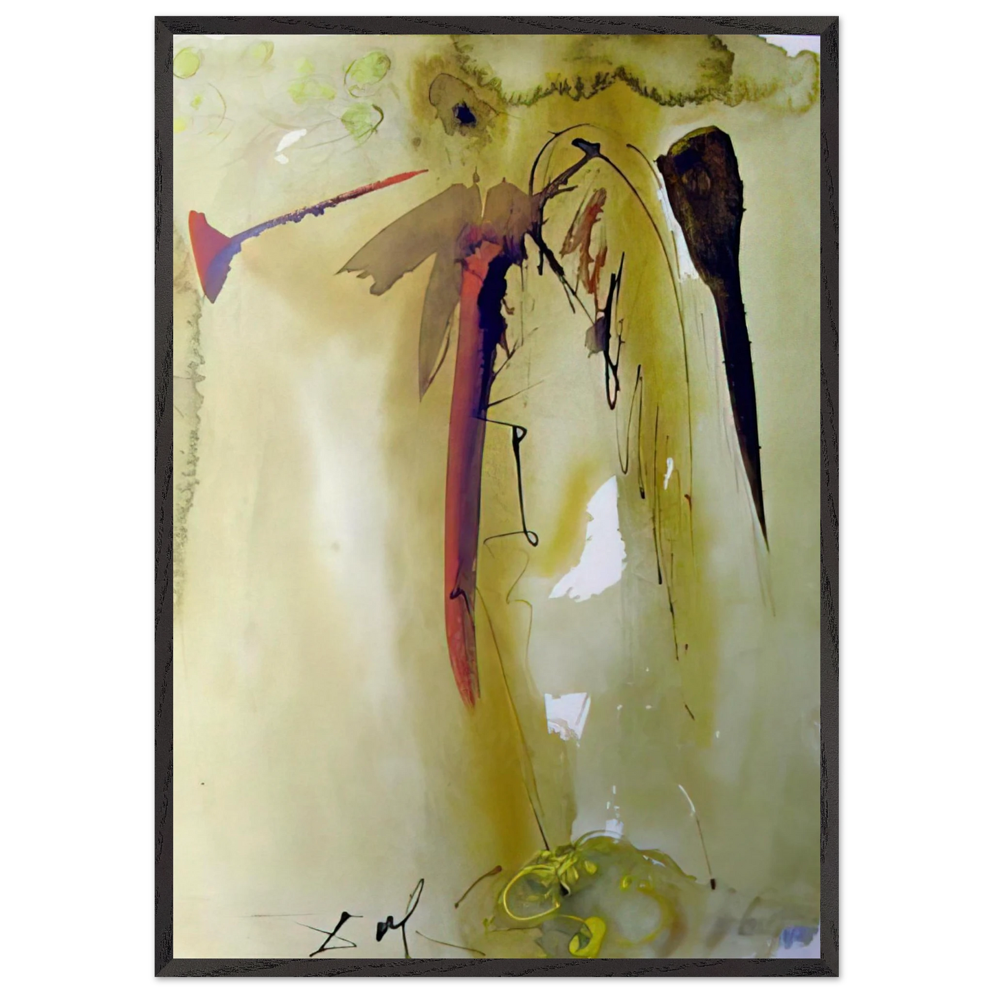 VOX CLAMANTIS 1967 - Salvador Dali Framed Art Print – Black Wooden Frame - Default Title - -Framed Art Print