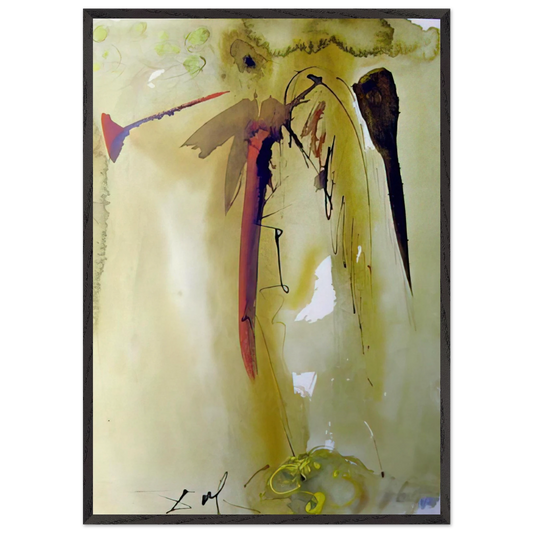 VOX CLAMANTIS 1967 - Salvador Dali Framed Art Print – Black Wooden Frame - Default Title - -Framed Art Print