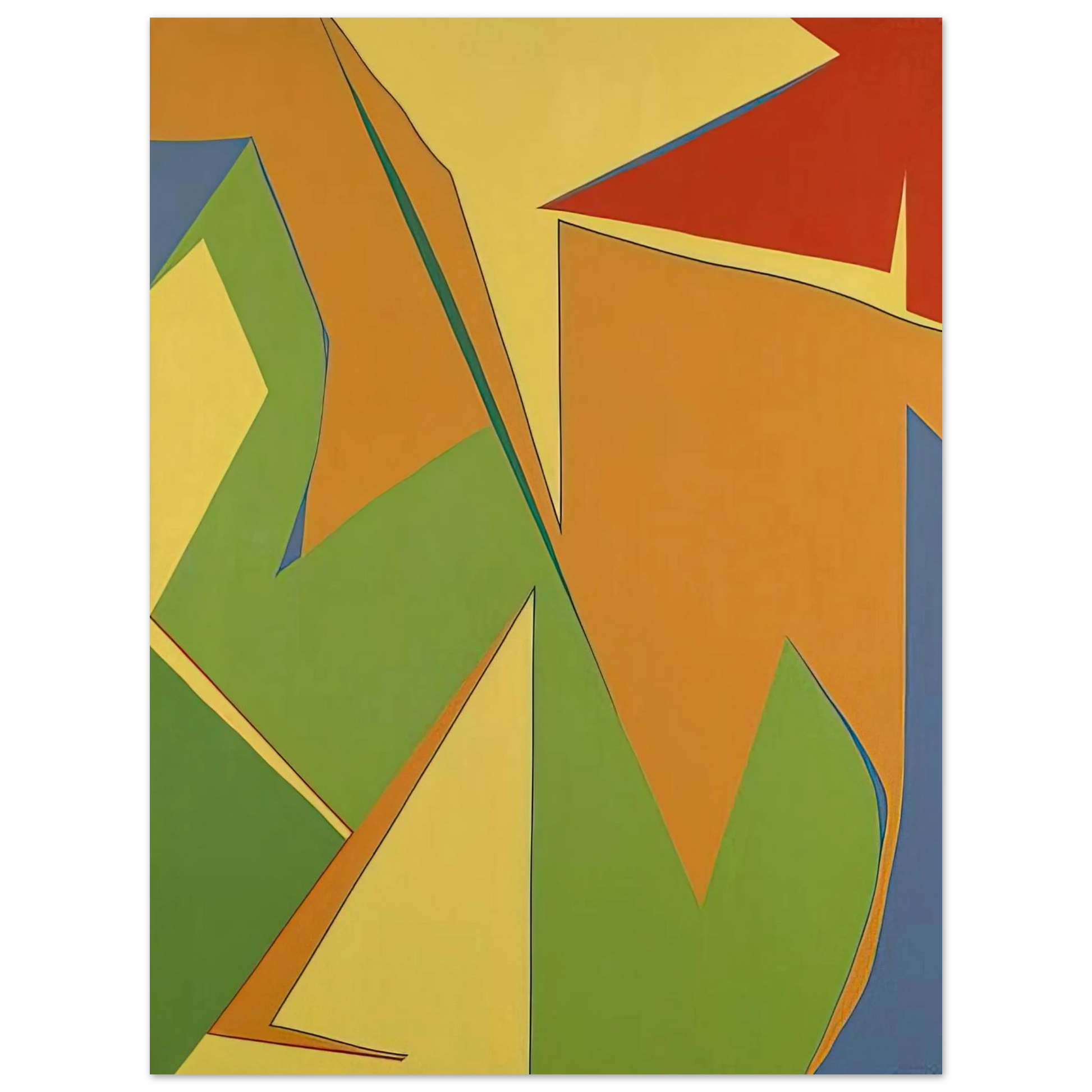 Fernand Leduc - Jaune Fine Art Poster - Default Title