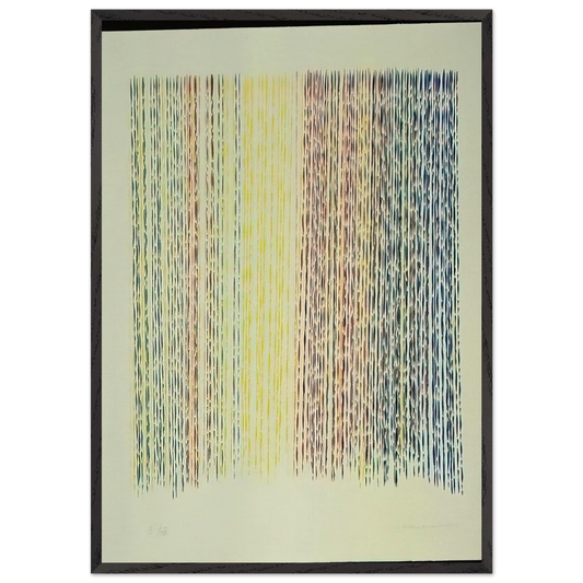 Paplito della Luce - 1983 - Piero Dorazio Framed Art Print – Black Wooden Frame - Default Title - -Framed Art Print