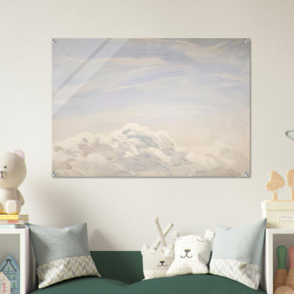 Study for Clouds I - 1979 - Neil Welliver Acrylic Print - 70x100 cm / 28x40″ inches | Neil Welliver Wall Art | Neil Welliver Prints