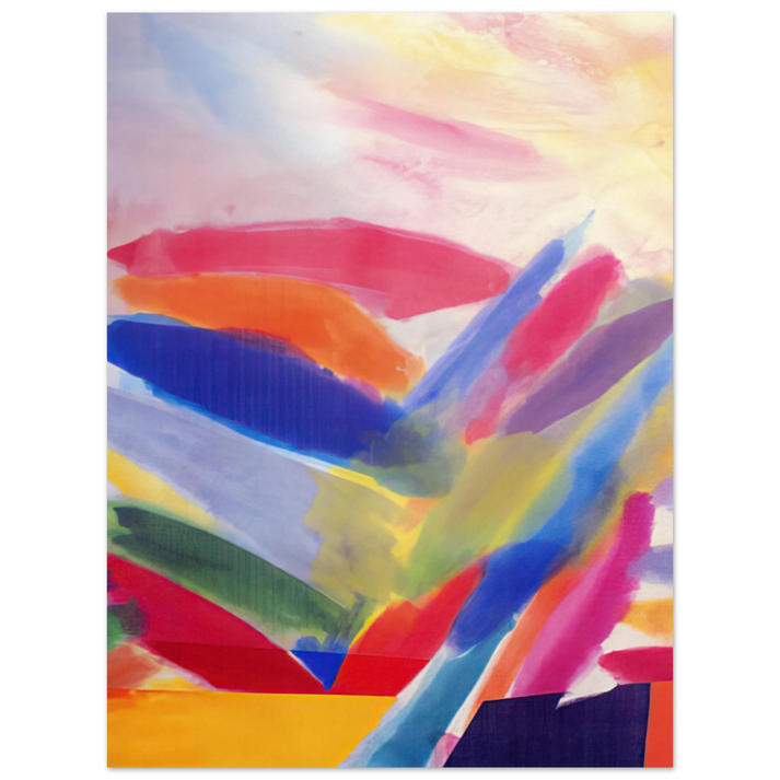 Ronnie Landfield - When We Were Young Again - 1997  75x100 cm / 30x40inches Fine Art Poster