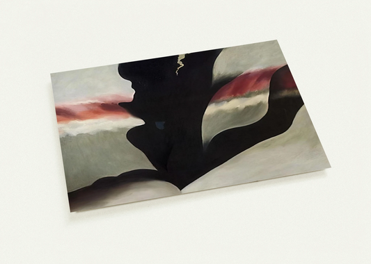 Black Place Green By Georgia O'Keeffe Pack of 10 Post Cards | Georgia O'Keeffe Post Cards | A6 (10.5 x 14.8 cm) - 4.1 x 5.8 inches