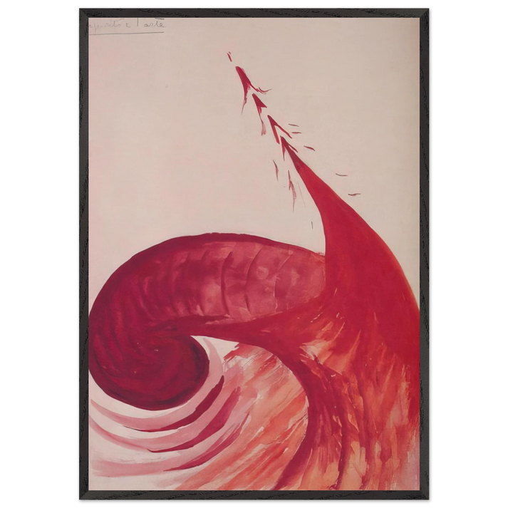 Lo Spirito - 1930 Italy - Benedetta Cappa 70x100 cm / 28x40 inches Framed Art Print – Black Wooden Frame