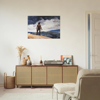 THE WOODCUTTER - Winslow Homer Brushed Aluminum Print - 70x100 cm / 28x40 inches | Winslow Homer Aluminum Print | Winslow Homer Prints