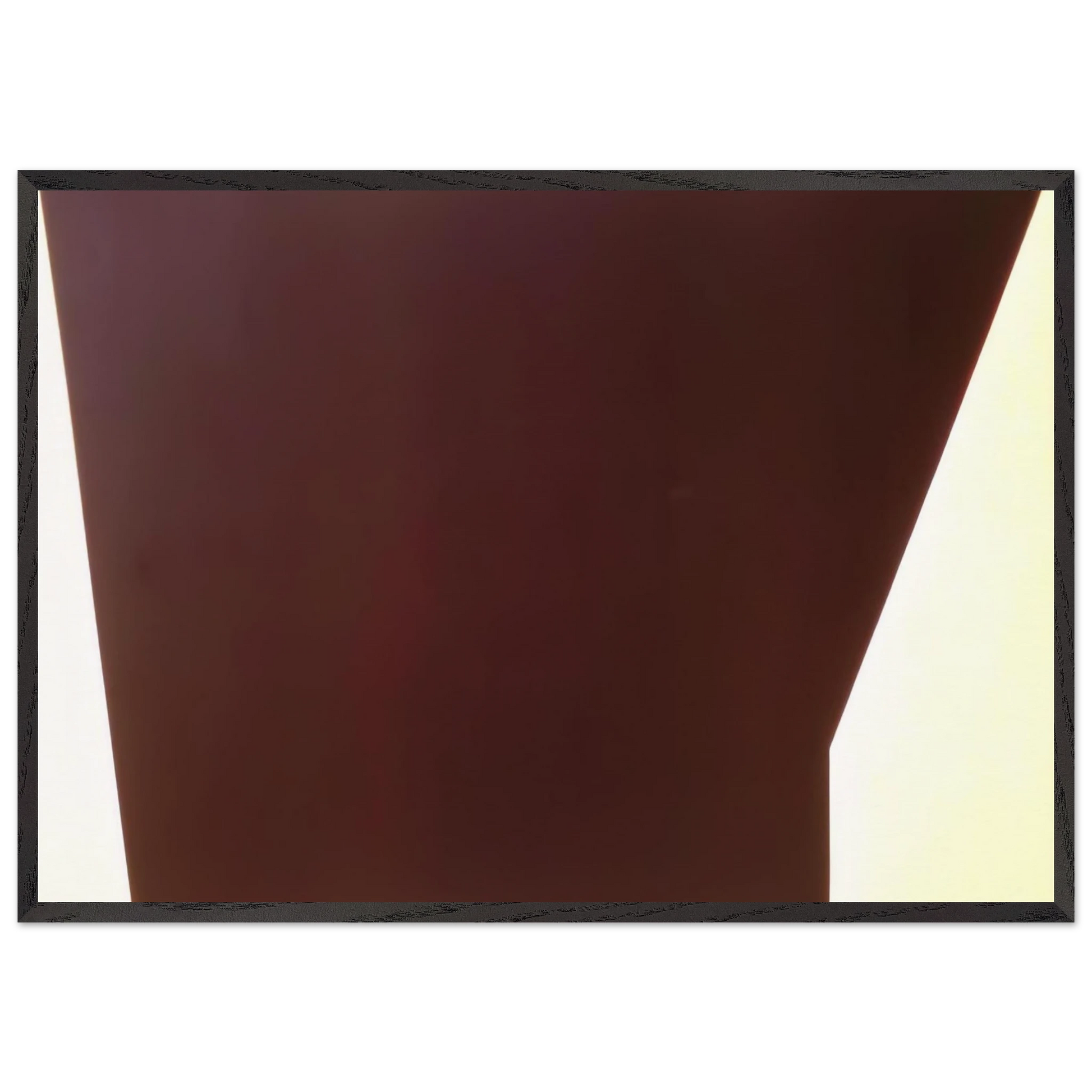 End Gable - 1972 - Leon Polk Smith Framed Art Print – Black Wooden Frame - Default Title - -Framed Art Print