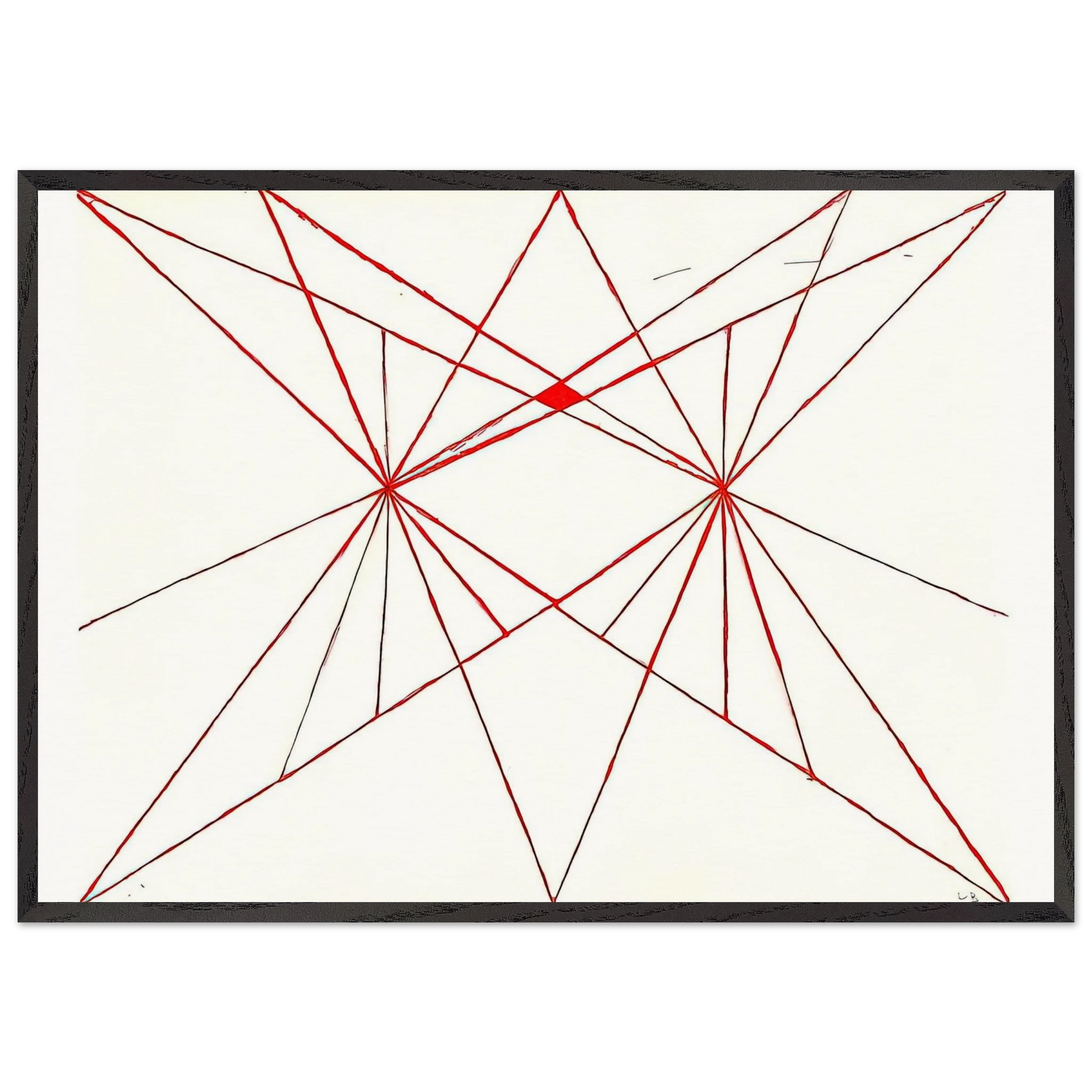 UNTITLED 1995 6 - Louise Bourgeois Framed Art Print – Black Wooden Frame - Default Title - -Framed Art Print