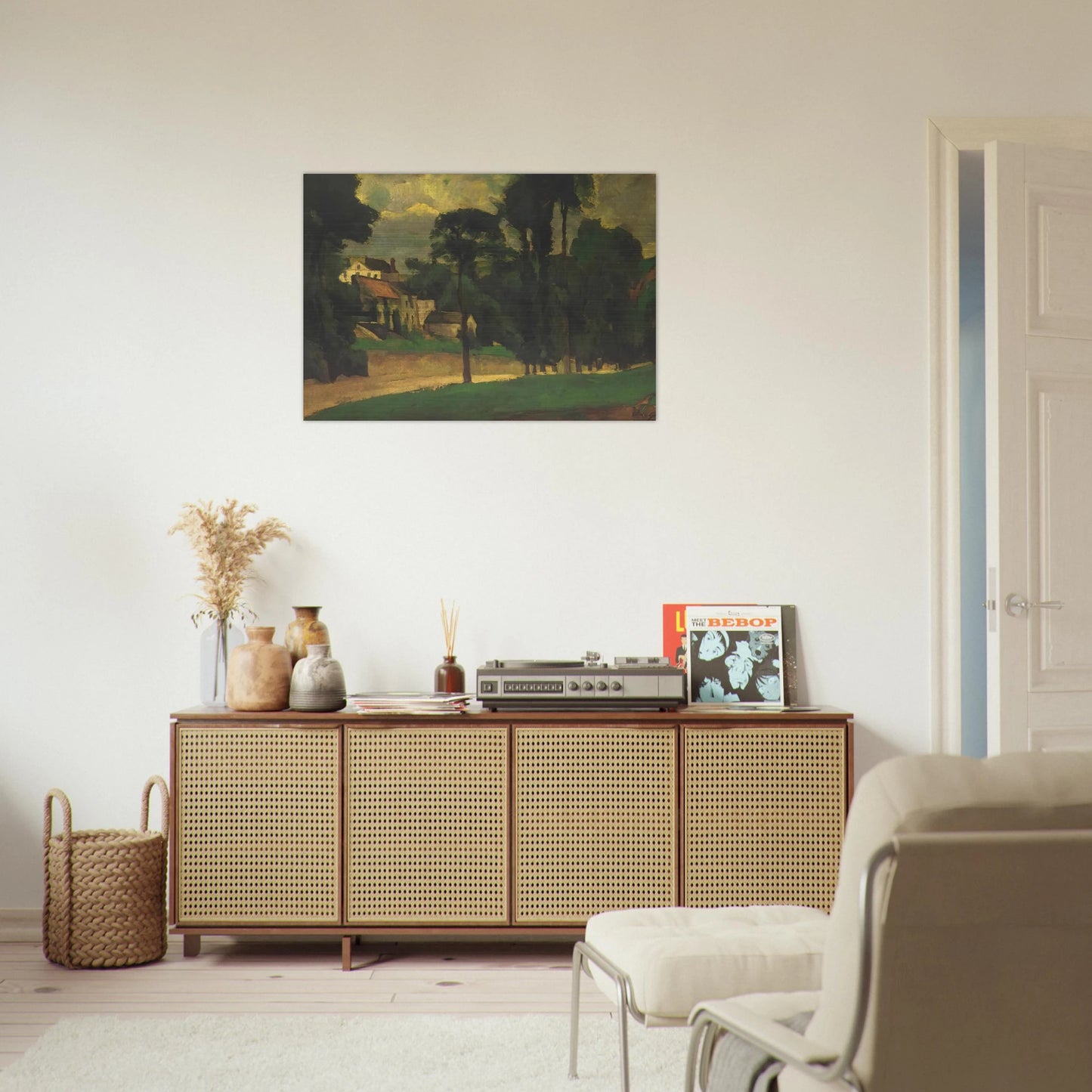 Road at Pontoise - Paul Cézanne Brushed Aluminum Print - 70x100 cm / 28x40 inches | Paul Cézanne Aluminum Print | Paul Cézanne Prints