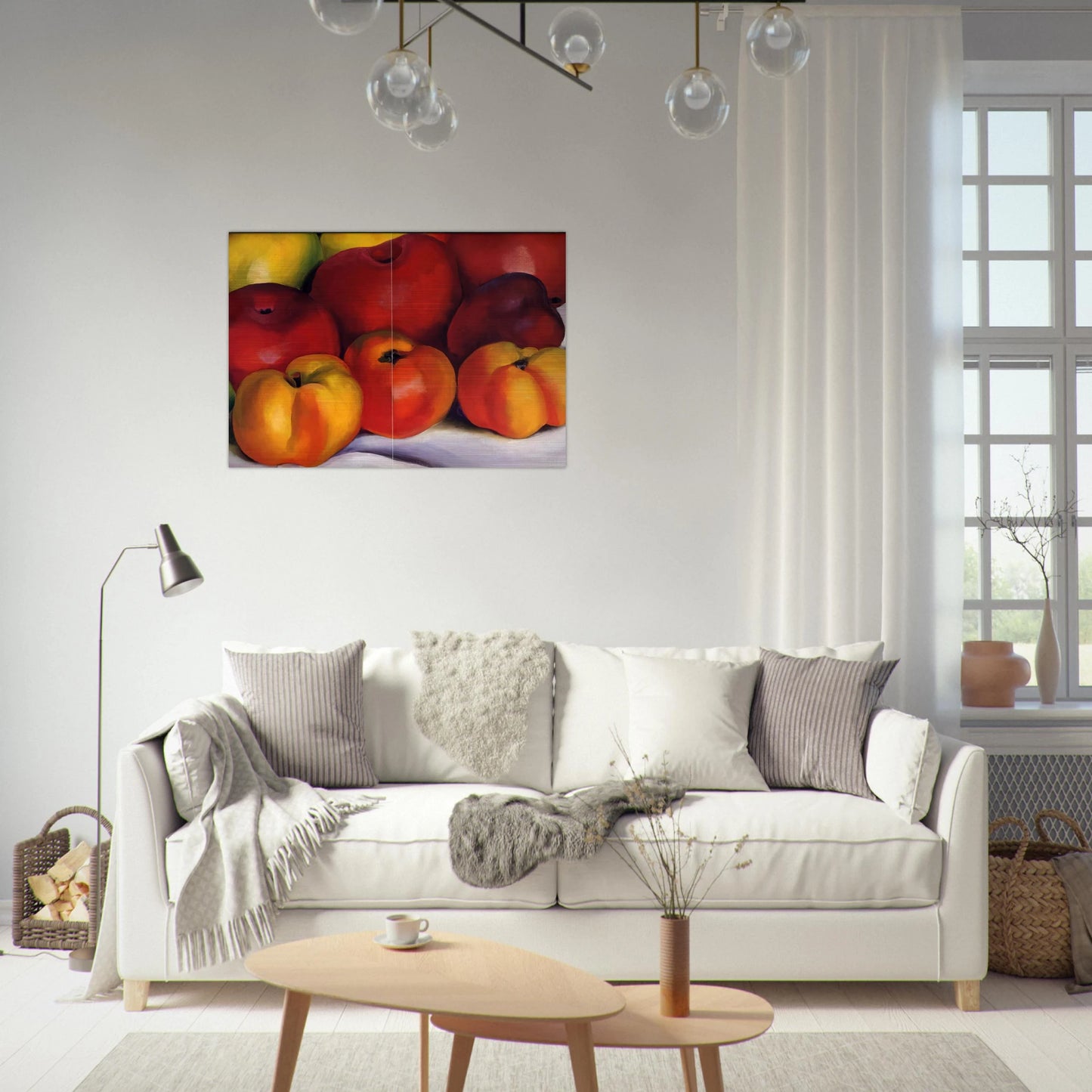 Apple Family - Georgia O'Keeffe Brushed Aluminum Print - 70x100 cm / 28x40 inches | Georgia O'Keeffe Aluminum Print | Georgia O'Keeffe Prints