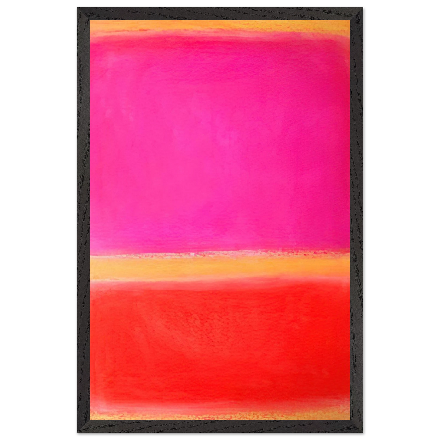 Helen Frankenthaler - Untitled - Color Field Painting Wall art - 45x60 cm / 18x24 inches - Premium Wooden Framed Poster With Fine Art Paper - White frame