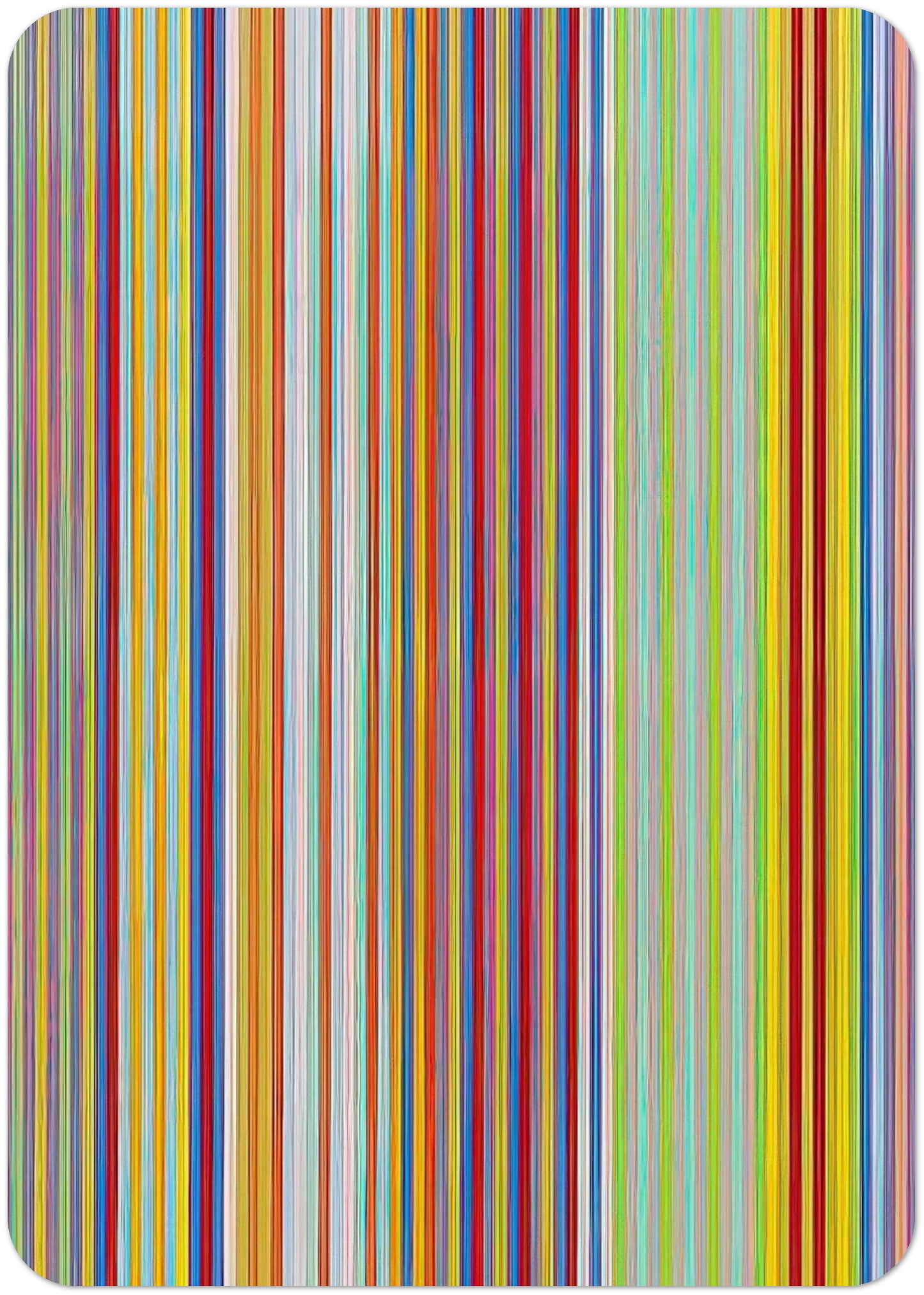 Graf Zeppelin - 1969 By Gene Davis Pack of 10 Post Cards | Gene Davis Post Cards | A6 (10.5 x 14.8 cm) - 4.1 x 5.8 inches